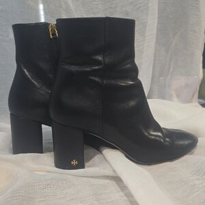 Black Leather Ankle Boots